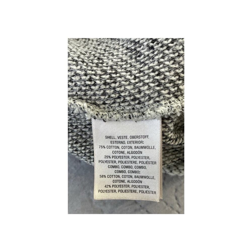 Anthropologie Saturday Sunday Sz L Knit Blk Gray Color Block Pkts Dbl Brstd Jckt - Picture 5 of 8